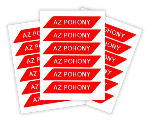 WA10 - červená reflexní nálepka na rameno k závorám Wil a Signo